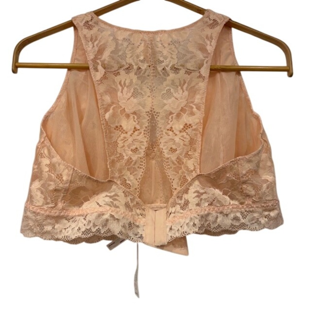 Soma Embraceable Lace Bralette - Peach Blossom - Size XL - Picture 6 of 9